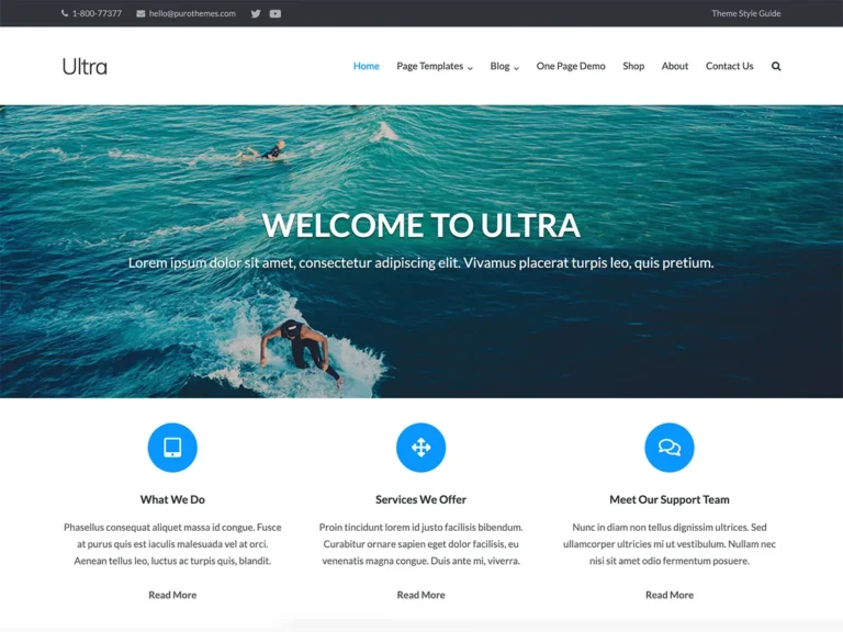 Ultra Lake Themify Theme Review 2024